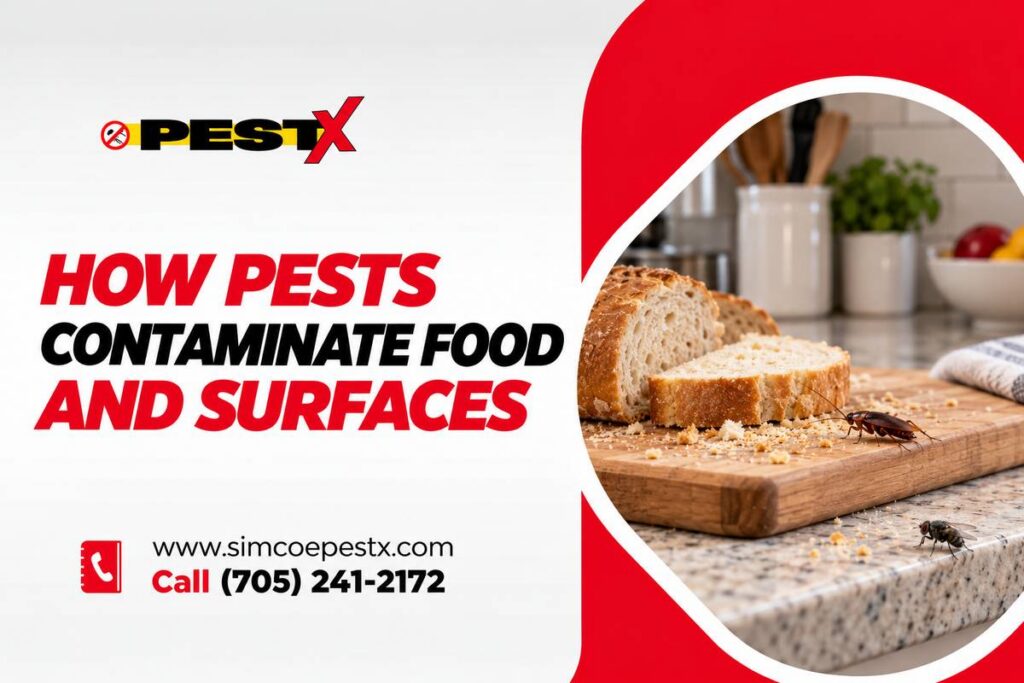 Current image: Pests Contaminate Food and Surfaces