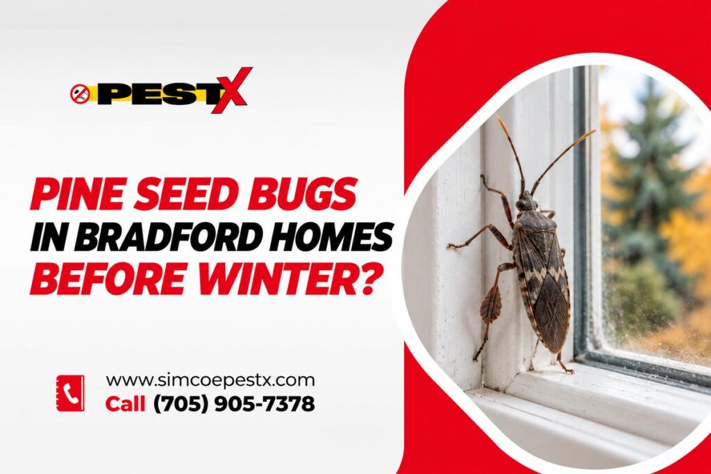 Current image: Pine Seed Bugs Enter Before Winter